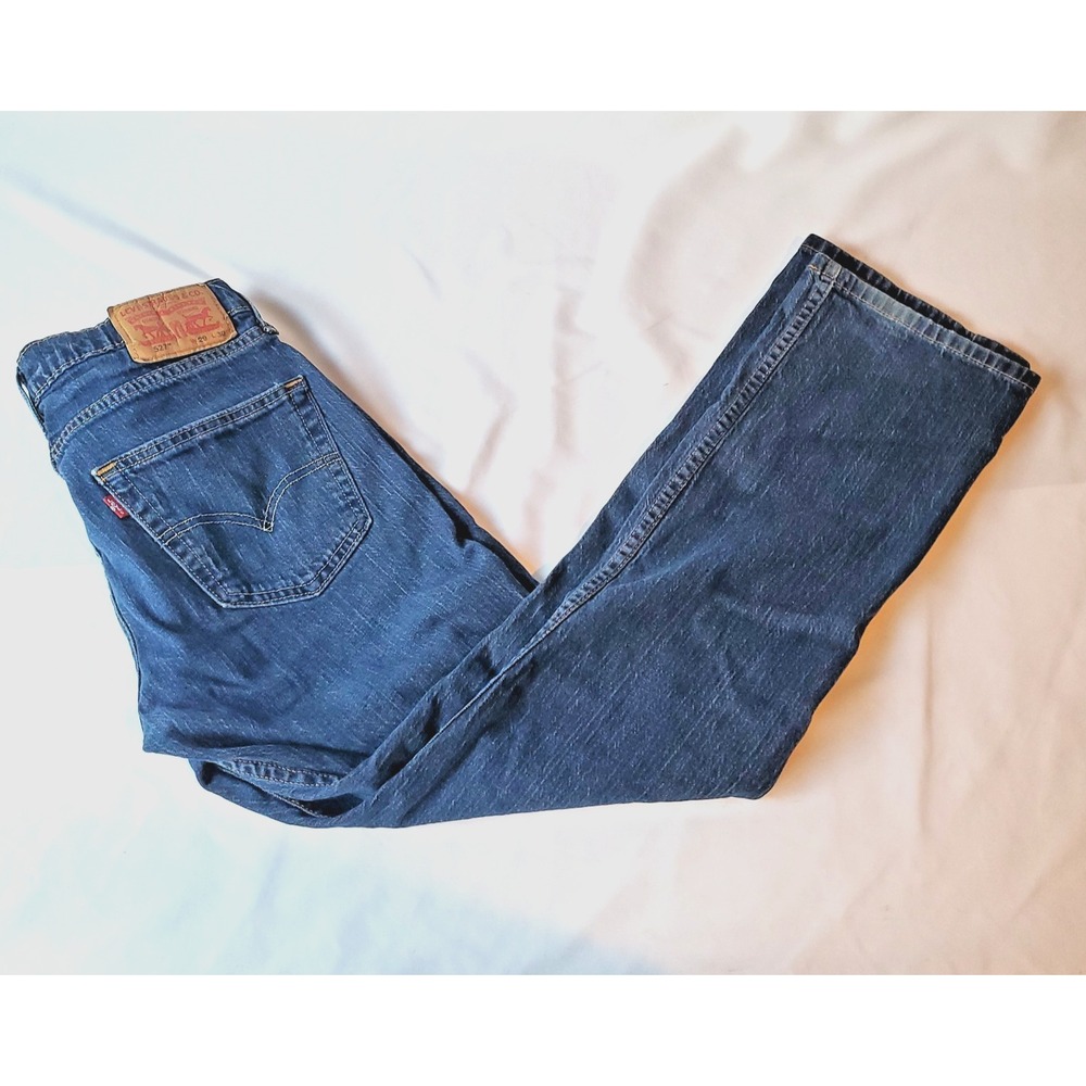 Levis 527 Slimโ Bootcut Jeans Mens 29x30 Dark Wash Indigo Denim 05527-0490